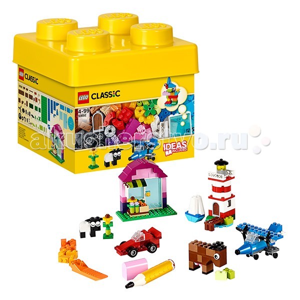 Конструктор Lego Classic 10692 Лего Классик Набор для творчестваClassic 10692 Лего Классик Набор для творчества Конструктор Lego Classic 10692 Лего Классик Набор для творчестваClassic 10692 Лего Классик Набор для творчестваКонструктор Lego Classic 10692 Лего Классик Набор для творчества Включайте воображение и окунитесь в мир фантазий с набором кубиков LEGO! Бесконечные возможности для сборки из классических кубиков 29 разных цветов и специальных деталей: двери, окна, колеса, глаза, пропеллеры и отделитель кубиков. Если вы не знаете, с чего начать, вам помогут инструкции с идеями дизайнеров, от которых можно оттолкнуться. Это идеальный набор для начинающих строителей всех возрастов. Он также дополнит любую имеющуюся коллекцию LEGO. Возможность собрать то, что придумал сам! 29 цветов деталей и различные элементы. Инструкции дизайнеров для оригинальных конструкций. Возможность дополнить любую имеющуюся коллекцию LEGO. Количество деталей: 221 шт.<br>