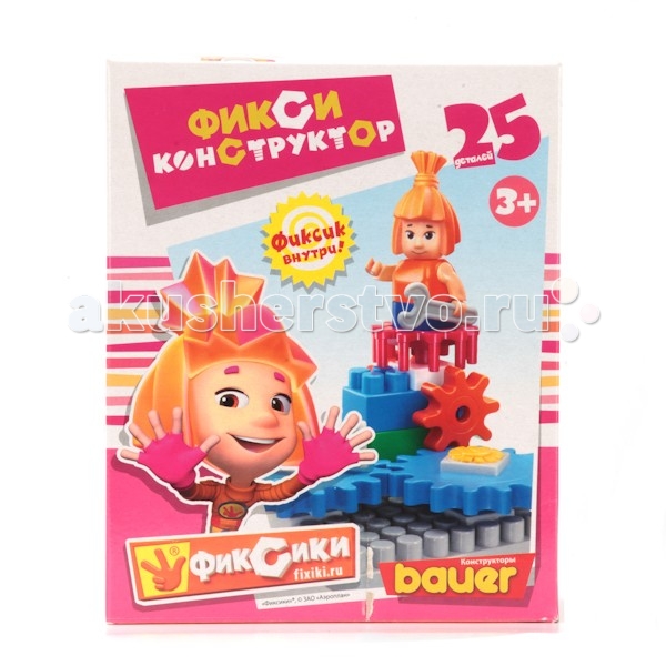 Конструктор Bauer Фиксики 24 деталиФиксики 24 детали Конструктор Bauer Фиксики 24 деталиФиксики 24 деталиКонструктор Кроха Фиксики позволит вашему ребенку своими ручками смастерить игрушку. В комплекте есть много всего интересного, так что конструктор не надоест и тогда, когда малыш все соберет. Особенности: Все детали сделаны из качественного пластика Яркие цвета привлекают внимание Составляющие набора довольно крупные Инструкция по сборке есть в комплекте Количество деталей: 24<br>