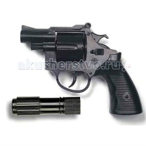 Edison Игрушечный Пистолет с глушителем Американский полицейский/Americana Polizei 22,1 смИгрушечный Пистолет с глушителем Американский полицейский/Americana Polizei 22,1 см Edison Игрушечный Пистолет с глушителем Американский полицейский/Americana Polizei 22,1 смИгрушечный Пистолет с глушителем Американский полицейский/Americana Polizei 22,1 смEdison игрушечный Пистолет с глушителем Американский полицейский/Americana Polizei 22,1 см - реалистичная копия короткоствольного пистолета —подходящий выбор для маленького полицейского. Порадуйте мальчишек таким детским оружием! Увлекательные социально-ролевые игры про борьбу с преступностью помогут ребенку как в физическом, так и в положительном развитии социальной и эмоциональной сфер. Помогите детям понять важность честности, чести и справедливости. Edison Giocattoli - итальянская компания, мировой лидер в производстве игрушечных пистолетов с пульками и пистонами. Все игрушки Edison Giocattoli выполнены из безопасных и качественных материалов. Изучите особые меры предосторожности при использовании игрушки до её эксплуатации. Ёмкость магазина: 12 пистонов В комплекте: пистолет, глушитель. Длина пистолета: 22,1 см<br>