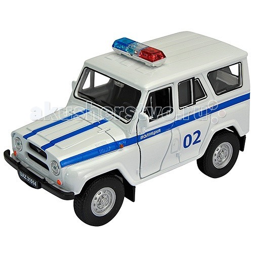 Welly Модель машины 1:34 УАЗ 31514 ПолицияМодель машины 1:34 УАЗ 31514 Полиция Welly Модель машины 1:34 УАЗ 31514 ПолицияМодель машины 1:34 УАЗ 31514 ПолицияКоллекционная модель машины УАЗ 31514 в масштабе 1:34-39 от Welly с инерционным механизмом. Автомобиль окрашен в цвета Полиции России, корпус детально проработан и оснащён открывающимися элементами.<br>
