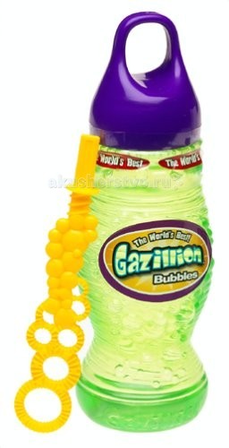Gazillion Мыльные пузыри 230 млМыльные пузыри 230 мл Gazillion Мыльные пузыри 230 млМыльные пузыри 230 млFunrise Мыльные пузыри Gazillion 230 мл - мыльные пузыри Gazillion от Funrise, пожалуй, лучшие пузыри в мире. В первую очеред потому, что газилионовые пузыри совершенно безопасны, ведь они отвечают всем европейским требованиям безопасности. Они легко выдуваются и беспроблемно отстирываются от одежды. Из жидкости получается большое количество пузырей, а уникальные колечки-насадки позволяют делать самые разные по форме пузыри — большие и маленькие. Пузыри очень здорово лопать ладошками, а также дуть на них, подгоняя по воздуху радужные шарики. Вы можете приобрести машину для запуска пузырей или пистолет от Funrise, и ваш ребенок получит еще обльше позитивных эмоций! Возраст: от 3 лет. Емкость бутылки: 230 мл<br>