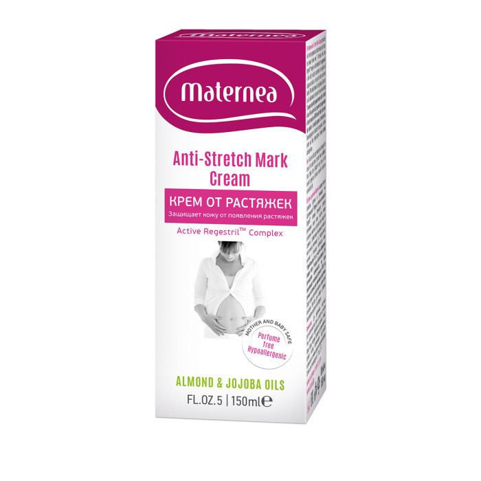 Maternea Крем от растяжек Anti-Stretch Marks Body CreamКрем от растяжек Anti-Stretch Marks Body Cream Maternea Крем от растяжек Anti-Stretch Marks Body CreamКрем от растяжек Anti-Stretch Marks Body CreamMaternea Крем от растяжек Anti-Stretch Marks Body Cream с первых месяцев беременности, потому что кроме растяжения кожи, резко увеличившийся уровень гормонов также создает предпосылки для образования растяжек. Наноси хотя бы в течение месяца после родов, когда кожа быстро сокращается. Особенности: Активные вещества в креме способствуют регенерации и высветлению уже образовавшихся растяжек. Крем от растяжек Maternea быстро впитывается и не оставляет жирных пятен на коже. Наносите легкими круговыми массирующими движениями на живот, ягодицы и бедра два раза в день, утром и вечером, на чистую и сухую кожу. Крем находится в удобной мягкой упаковке, которую легко открыть одной рукой.<br>