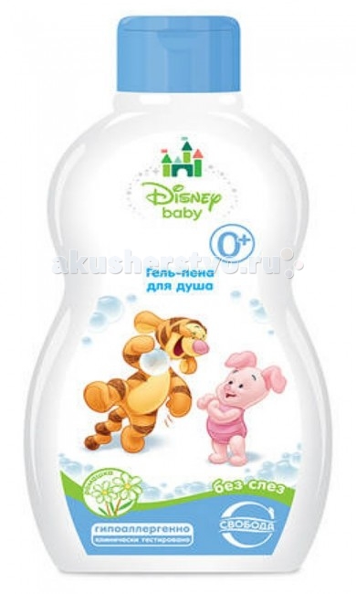 Свобода Disney baby Гель-пена для душа с ромашкой 250 млDisney baby Гель-пена для душа с ромашкой 250 мл Свобода Disney baby Гель-пена для душа с ромашкой 250 млDisney baby Гель-пена для душа с ромашкой 250 млСвобода Disney baby Гель-пена для душа с ромашкой отлично моет и очищает кожу, смывая грязь и не закупоривая поры. Она не щиплет глазки при случайном попадании и делает купание по-настоящему приятным и радостным и для крохи, и для мамы. Особенности: Средство содержит экстракты натуральных трав и растений, которые питают, увлажняют и смягчают кожу, не оставляя чувства сухости после принятия ванны. Образует душистую пену, которая отлично смывается. Яркая бутылочка украшена изображениями милых малышей-зверят из диснеевского мультфильма «Винни Пух». Средство гипоаллергенно, не содержит искусственных красителей, щелочного мыла и парабенов.<br>
