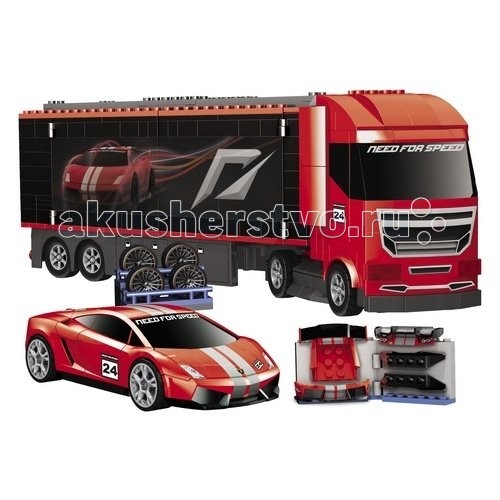 Конструктор Mega Bloks Автофургон с пандусомАвтофургон с пандусом Конструктор Mega Bloks Автофургон с пандусомАвтофургон с пандусомКонструктор Mega Bloks Автофургон с пандусом - постройте свой собственный грузовик для доставки гоночного автомобиля Need for Speed до следующих победоносных трасс. Ваша машина будет в полной безопасности на борту этого перевозчика. У грузовика есть пандус, и открывается боковая стенка. Сама гоночная машинка будто появилась из компьютерной игры Need for Speed – детализация поражает. Так же в комплекте дополнительные детали для тюнинга Вашего железного коня. Количество деталей: 560 штук<br>
