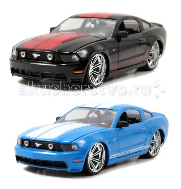Jada Diekast Модель 2010 Ford Mustang GT-Wheel Saber 8 1:24Diekast Модель 2010 Ford Mustang GT-Wheel Saber 8 1:24 Jada Diekast Модель 2010 Ford Mustang GT-Wheel Saber 8 1:24Diekast Модель 2010 Ford Mustang GT-Wheel Saber 8 1:24Масштабная модель Jada Toys 2010 Ford Mustang GT- Wheel Saber 8 1:24 - точная копия настоящего автомобиля c высокой степенью детализации, которая одинаково понравится как взрослому, так и ребенку. Bigtime Muscle – серия автомобилей представляющих яркое явление в американской автомобильной культуре. Muscle car, коротко говоря, это среднеразмерный, направленный на достижением максимальных скоростных характеристик автомобиль, оснащенный большим двигателем V8, продаваемый по доступной цене. Игрушка выполнена из прочного металла с пластиковыми элементами и имеет открывающиеся двери, багажник и капот. Корпус сделан литьевым способом, что обеспечит высокую прочность и долговечность в использовании автомобиля, а также максимальную схожесть с прототипом. Машинка станет хорошей игрушкой для ребенка и отличным дополнением к любой коллекции масштабных автомоделей. Компания Jada Toys выпускает коллекционные модели автомобилей. Обладает лицензиями на производство тюнингованных моделей машин от известных мировых марок: Mercedes-Benz, Hammer, Ford, Chevrolet, Cadillac, Nissan, BMW, Mitsubishi, Mazda, Toyota, Volkswagen, Subaru, Lamborghini. Jada Toys имеет эксклюзивную лицензию на выпуск Chevrolet Camaro во всех масштабах, премию от компании Ford за дизайн и креативность моделей.<br>
