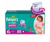 Pampers Подгузники-трусики Active Girl Extra Large р.6 (16+ кг) 88 шт.