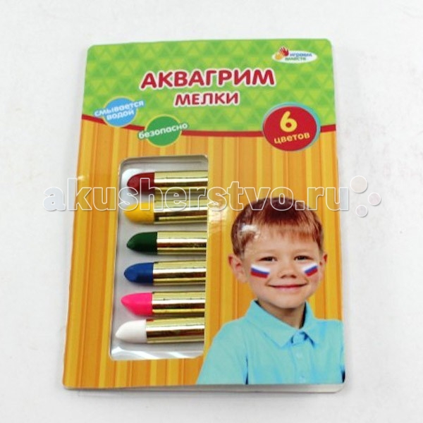 Играем вместе Аквагрим Multiart AG6M04Аквагрим Multiart AG6M04 Играем вместе Аквагрим Multiart AG6M04Аквагрим Multiart AG6M04Играем вместе Аквагрим мелки 6 цветов. Аквагрим — замечательное средство от плохого настроения, а также прекрасный подарок к празднику, с которым сможет повеселиться и ваш малыш и его друзья. Аквагрим безопасен, легко наносится на кожу и также легко с нее удаляется. В наборе имеется несколько красочных мелков в индивидуальной обертке, чтобы не испачкать ручки. Цвет: красный, розовый, желтый, синий, зеленый, белый.<br>