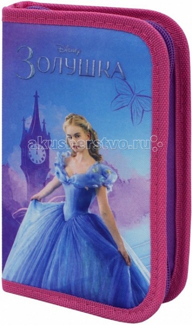 Disney Пенал 1-секционный Золушка 26286Пенал 1-секционный Золушка 26286 Disney Пенал 1-секционный Золушка 26286Пенал 1-секционный Золушка 26286Пенал Disney Золушка – это модный и красивый аксессуар, который надежно сохранит все мелкие школьные принадлежности. Его специальные петельки из резинки надежно зафиксируют ручки и карандаши, точилку и ластик. Изделие изготовлено из износостойкой ткани и качественного ламинированного картона, поэтому будет служить очень долго. Аксессуар декорирован ярким принтом снаружи и внутри.<br>