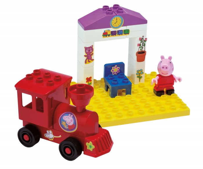 Конструктор BIG Peppa Pig Поезд с остановкой 15 деталейPeppa Pig Поезд с остановкой 15 деталей Конструктор BIG Peppa Pig Поезд с остановкой 15 деталейPeppa Pig Поезд с остановкой 15 деталейКонструктор BIG поезд с остановкой Peppa Pig Очаровательная Свинка Пеппа ожидает отправления поезда на железнодорожной станции. Лапки фигурки Пеппы и ее голова подвижны, в лапках помещаются мелкие предметы. Паровозик на колесиках быстро едет по гладкой поверхности, Peppa отправляется в увлекательное путешествие вместе с вашим малышом!<br>