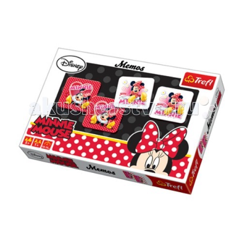Trefl Настольная игра Мемо- МинниНастольная игра Мемо- Минни Trefl Настольная игра Мемо- МинниНастольная игра Мемо- МинниTrefl Настольная игра Мемо- Минни - красочный набор для развития памяти Мемо-Минни от Trefl подарит ребятам часы развлечения. Ребенок вместе подружкой Микки Мауса - Минни Маус будет тренировать внимание, память и концентрацию в ходе увлекательной игры. Количество игроков: 1 человек. Продолжительность игры: 10-15 минут<br>