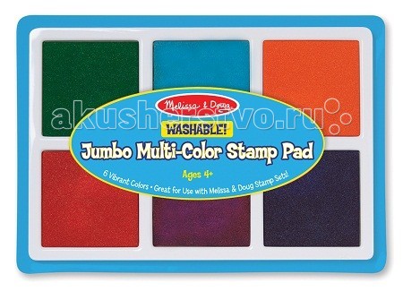 Melissa & Doug Творчество Набор больших цветных печатейТворчество Набор больших цветных печатей Melissa & Doug Творчество Набор больших цветных печатейТворчество Набор больших цветных печатейMelissa & Doug Творчество Набор больших цветных печатей - шесть разноцветных нетоксичных чернил для штампов, идеальны для детского творчества и для всех видов бумажного творчества. Компания Melissa&Doug придерживается самых высоких стандартов качества и безопасности детских образовательных продуктов для детей. Melissa & Doug - это один из ведущих брендов деревянных игрушек, используемые компанией покрытия и красители нетоксичны.<br>