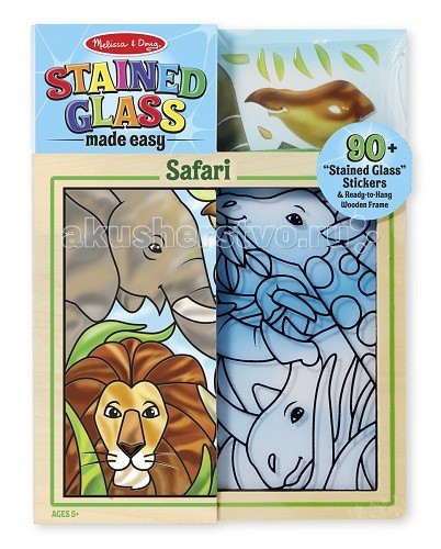 Melissa & Doug Витражи, сафариВитражи, сафари Melissa & Doug Витражи, сафариВитражи, сафариMelissa & Doug Витражи, сафари - позволяет создать красочный витраж, который будет прекрасно смотреться на окне. Необходимо дополнить пронумерованные зоны на готовом фоне красочными деталями, чтобы получилось полноценное изображение с дельфинами, яркими рыбками и отблесками солнечных лучей. Компания Melissa & Doug придерживается самых высоких стандартов качества и безопасности детских образовательных продуктов для детей. Melissa & Doug - это один из ведущих брендов деревянных игрушек, используемые компанией покрытия и красители нетоксичны.<br>