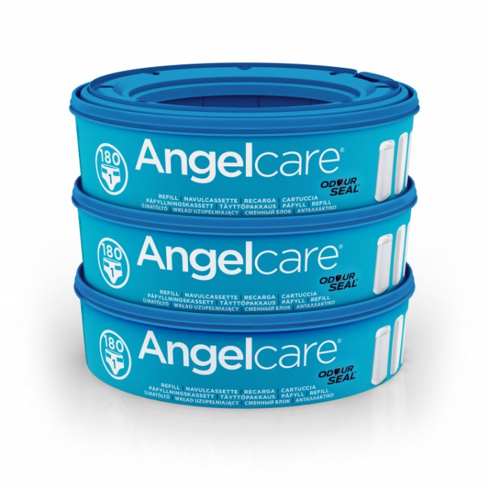 Angelcare Кассеты для накопителя подгузников AR9003-EU 9 (3 шт.)Кассеты для накопителя подгузников AR9003-EU 9 (3 шт.) Angelcare Кассеты для накопителя подгузников AR9003-EU 9 (3 шт.)Кассеты для накопителя подгузников AR9003-EU 9 (3 шт.)Сменная кассета для накопителя подгузников AngelCare AR9003-EU. Каждая кассета рассчитана на 180 подгузников. Кассета для накопителя подгузников AngelCare надежно защищает от нежелательных запахов: благодаря пакету с многоуровневым кислородным барьером она абсолютно герметична. Одна кассета вмещает до 180 подгузников. В комплекте 3 сменные кассеты. Вес: 110 грамм<br>