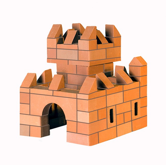 Конструктор Brickmaster Крепость 2 в 1 119 деталейКрепость 2 в 1 119 деталей Конструктор Brickmaster Крепость 2 в 1 119 деталейКрепость 2 в 1 119 деталейКонструктор Brickmaster Крепость 2 в 1 119 деталей - очень популярная новинка среди развивающих игрушек в последнее время. Конструктор из настоящих кирпичиков прекрасно подойдет для юных строителей. Играя с этим набором малыш сможет почувствовать себя настоящим строителем и архитектором. Ведь ему предстоит строить из самых настоящих керамических кирпичиков и цемента. Ваш малыш сможет соорудить из деталей симпатичную крепость, в которой поселятся игрушечные солдатики или куклы. Если ребенок захочет обновить постройку или создать другое здание, конструкцию нужно замочить в воде на несколько часов. Тогда цемент растворится в воде, а гладкие кирпичики Брикмастер снова будут готовы к использованию. Играя с конструктором из настоящих кирпичиков и создавая интересные постройки, ребёнок развивает мелкую моторику рук, логическое мышление,творческие способности, внимательность и усидчивость. А также учится конструировать по схеме и составлять собственные проекты. В набор входит: 119 маленьких кирпичиков, строительная смесь, маленький мастерок и подробная пошаговая инструкция.<br>