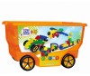 Конструктор Clics Развивающий 400 деталей на колесах 3D rollerbox