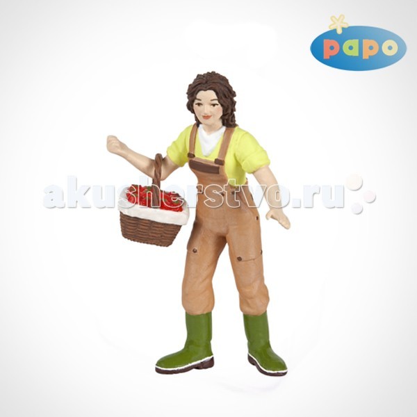 Papo Игровая реалистичная фигурка Фермерша с корзинкойИгровая реалистичная фигурка Фермерша с корзинкой Papo Игровая реалистичная фигурка Фермерша с корзинкойИгровая реалистичная фигурка Фермерша с корзинкойИгровая реалистичная фигурка Фермерша с корзинкой 39219 Ручная роспись. Все фигурки Papo проходят тщательную подготовку и обработку, поэтому они крепкие и долговечные. Материал: высококачественный полимерный материал.<br>