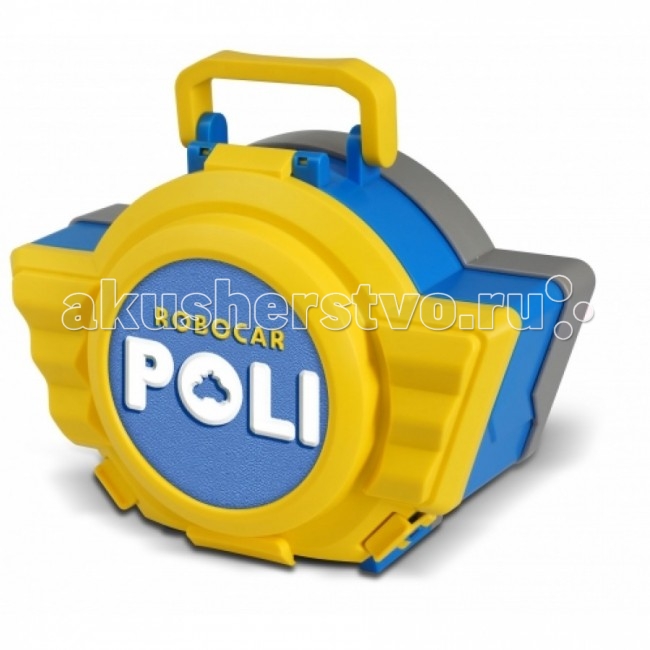 Robocar Poli Кейс для трансформера ПолиКейс для трансформера Поли Robocar Poli Кейс для трансформера ПолиКейс для трансформера ПолиRobocar Poli Кейс для трансформера Поли Полицейская машинка Поли - один из главных персонажей всемирно известного мультфильма «Робокар Поли». Он проживает в сказочном городке Брумстаун, все жители которого очень дружат между собой. Машинки этого городка умеют разговаривать. Поли очень славный и храбрый полицейский. Вместе со своими друзьями-машинками он следит за порядком на улицах городка. Смелый и добрый Поли всегда готов помочь жителям городка, попавшим в тяжелую, затруднительную ситуацию. У робота Поли теперь имеется место, где он может комфортно, в тишине, отдохнуть и переночевать – это небольшой чемоданчик, оборудованный удобной ручкой для переноски. Особенности: Игрушка сделана из первоклассного пластика, что обеспечивает ее безопасность, надежность и долговечность в использовании; Чемоданчик характеризуют обтекаемая форма, отсутствие острых углов, приятная цветовая гамма; Игрушка является экологически безопасным, сертифицированным товаром, что подтверждает специальный знак на ее корпусе; Игрушки серии Robocar Poli увлекательны для детей дошкольного возраста.<br>