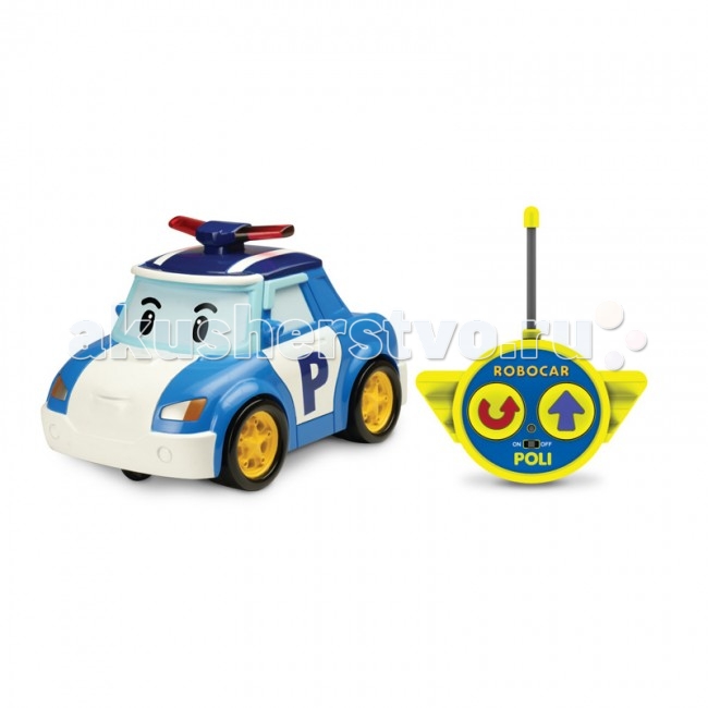 Robocar Poli Поли на радиоуправлении 15 смПоли на радиоуправлении 15 см Robocar Poli Поли на радиоуправлении 15 смПоли на радиоуправлении 15 смRobocar Poli Поли на радиоуправлении 15 см умеет ездить вперед и делать повороты. На простом пульте управления всего две кнопки, малыш быстро освоит, как контролировать движения машинки. Особенности: Машинка Эмбер очень проста в управлении. Ее движение регулируется с помощью пульта с двумя кнопками - вперед и поворот. Малыш очень быстро научится управлять этой машинкой. Корпус машинки из прочного пластика, поэтому игрушка стойко выдержит возможные механические удары, столкновения во время движения.<br>