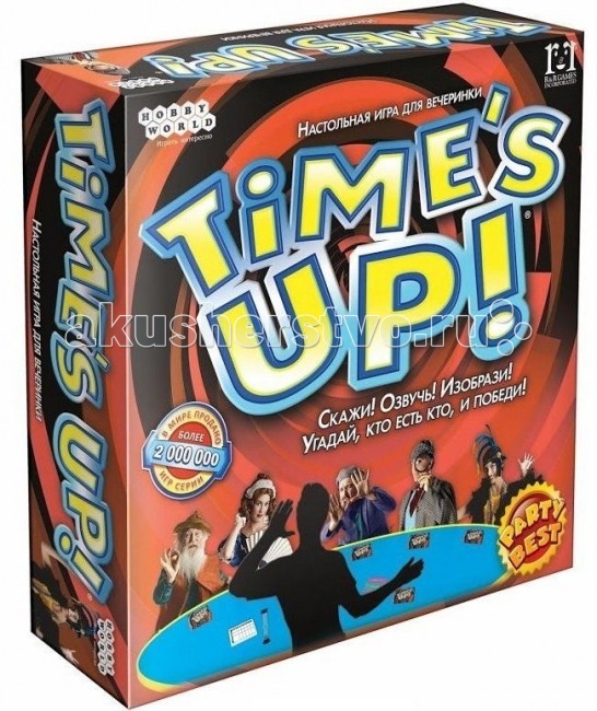 Hobby World Настольная игра Time`s Up!Настольная игра Time`s Up! Hobby World Настольная игра Time`s Up!Настольная игра Time`s Up!Hobby World Настольная игра 1391 Time`s Up! Сколько знаменитых актёров, учёных, музыкантов, политиков, спортсменов и персонажей фильмов и мультфильмов вы знаете? Настольная игра Times Up! поможет вам выяснить это! Загадывайте и угадывайте известных людей и героев. Но описать их с помощью слов - только первый этап. Для того чтобы набрать больше очков объясняйте имена, используя свою смекалку и актёрские таланты, давайте чёткие ассоциации или изображайте известные роли! Как играть Между всеми игроками раздаются поровну сорок карт, и каждый игрок получает по две дополнительные карты. Внимательно изучив карты, каждый должен скинуть две карты, а из оставшихся сформировать колоду славы. Игра длится три раунда, каждый из которых продолжается по тридцать секунд: В первом раунде подсказчик одной из команд может объяснять заданное имя знаменитости любым способом: словами, жестами, мимикой. При этом за неверные догадки очки не снимаются, Во втором раунде подсказчик может использовать только одно слово, угадывающие могут дать лишь один ответ, но также есть возможность спасовать, В третьем раунде подсказчик не может использовать слова, а только издавать звуки или жестикулировать, угадывающие также могут дать только один ответ и есть возможность спасовать. Кто победил? Победителем объявляется та команда, которая смогла отгадать наибольшее количество знаменитостей за все три раунда. Вы готовы посоревноваться? Особенности игры Times Up! это весёлая игра, которая подойдёт для маленькой и большой компании. Она добавит шарма и веселья в любую вечеринку. Вы сможете посоревноваться со своими друзьями и выяснить кто лучше ходит лунной походкой Майкла Джексона или изображает Чудо-юдо! Комплектация: 392 карты заданий Песочные часы Блокнот Правила игры.<br>
