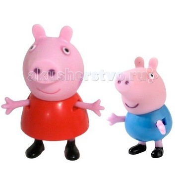 Peppa Pig Набор Пеппа и ДжорджНабор Пеппа и Джордж Peppa Pig Набор Пеппа и ДжорджНабор Пеппа и ДжорджPeppa Pig Набор Пеппа и Джордж В наборе «Пеппа и Джордж» 2 фигурки, которые могут сидеть, стоять, двигать ручками и ножками: Пеппа – 5,5 см, Джордж – 4 см. Игрушки изготовлены из безопасного пластика. Товар сертифицирован.<br>