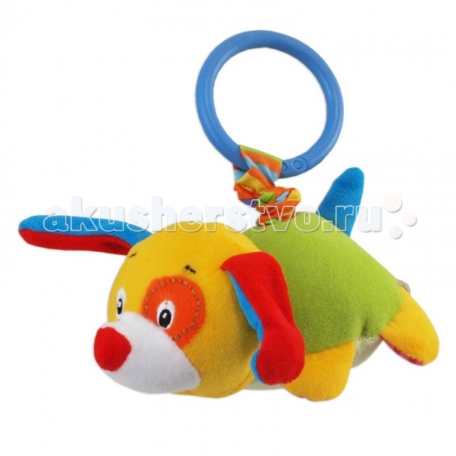 Подвесная игрушка Baby Mix с вибрацией Собачкас вибрацией Собачка Подвесная игрушка Baby Mix с вибрацией Собачкас вибрацией СобачкаЯркая и милая игрушка с вибрацией Собачка станет вашим незаменимым помощником во время прогулок с ребенком. Сочные цвета, разнообразная текстура и наполнители подвески надолго захватят внимание вашего малыша. Эта забавна игрушка поможет не просто развлечь ребенка, но и развить различные навыки. Особенности: универсальный зажим позволяет легко крепить игрушку к коляскам, а также к детским кроваткам, развивающим коврикам и автомобильным креслам игрушка вибрирует при растягивании подвеска изготовлена из материалов различной текстуры, что положительно воздействует на тактильные ощущения вибрация, которую издает подвеска, развивает мелкую моторику и двигательные навыки насыщенные цвета игрушки способствуют развитию цветового восприятия ребенка<br>