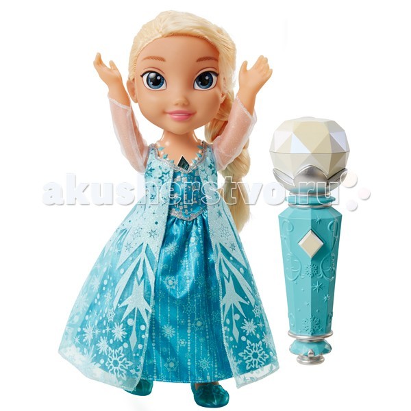 Disney Интерактивная кукла Эльза Холодное Сердце поющая с микрофоном 310780Интерактивная кукла Эльза Холодное Сердце поющая с микрофоном 310780 Disney Интерактивная кукла Эльза Холодное Сердце поющая с микрофоном 310780Интерактивная кукла Эльза Холодное Сердце поющая с микрофоном 310780Потрясающая интерактивная кукла Эльза Холодное Сердце поющая с микрофоном 310780. С этой куклой каждая девочка сможет почувствовать себя настоящей принцессой и спеть песню Отпусти и забудь на разных языках. Чтобы активировать куклу необходимо дотронуться до волшебного амулета на шее куклы и поднести микрофон к её рту. В комплект входит кукла, высотой 30 сантиметров, туфельки, платье, микрофон и подробная инструкция на несколько языках. Для работы куклы требуется три мизинчиковые батарейки (стандарт AAA), которые входят в комплект.<br>