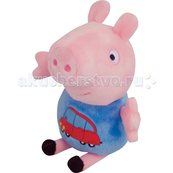 Мягкая игрушка Peppa Pig Джордж с машинкой 18 смДжордж с машинкой 18 см Мягкая игрушка Peppa Pig Джордж с машинкой 18 смДжордж с машинкой 18 смМягкая игрушка Peppa Pig Джордж с машинкой, с которой можно весело играть, развивая навыки общения и воображение. С любимым героем малютка будет делиться своими маленькими секретиками и безмятежно спать ночью – ведь в обнимку с плюшевым другом сон гораздо слаще! Особенности: Мягкая игрушка «Джордж» ТМ «Peppa Pig» имеет высоту 18 см (размер указан с ножками) и очень приятна на ощупь, так как изготовлена из нежной велюровой ткани и плотно набита. Глазки, носик и ротик Джорджа выполнены в виде плотной вышивки, а на его пижамке красуется яркая аппликация в виде машинки. Товар сертифицирован.<br>