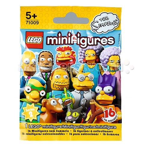 Конструктор Lego Минифигурки серия 16Минифигурки серия 16 Конструктор Lego Минифигурки серия 16Минифигурки серия 16Lego Минифигурки серия 16 - набор маленьких героев мультсериала Симпсоны. Каждая минифигурка продается в отдельном тайном пакетике, открой его и узнай, какой из шестнадцати персонажей попался тебе. В серию входят: Мардж и Гомер на свидании (обязательно помоги ему очаровать свою возлюбленную), Лиза и ее кот, Мэгги и щенок с забавным именем, великолепный Бартман и его лучший друг Милхаус в виде Фоллаут боя, которые непременно спасут мир, Вэйлон Смитерс, Пэтти и Сельма, продавец комиксов, садовник Вилли и многие другие. Каждый из персонажей имеет несколько личных аксессуаров. Всего 16 уникальных минифигурок. Каждая минифигурка продаётся в отдельной запечатанной упаковке с одним или несколькими аксессуарами, брошюрой коллекционера и подставкой. Внимание: в каждом пакетике только 1 минифигурка!<br>