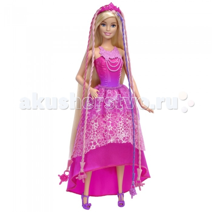 Barbie Mattel Кукла-принцесса с волшебными волосамиMattel Кукла-принцесса с волшебными волосами Barbie Mattel Кукла-принцесса с волшебными волосамиMattel Кукла-принцесса с волшебными волосамиКукла-принцесса с волшебными волосами от торговой марки Mattel - это замечательная игрушка, которая приведёт в восторг любого ребенка. Главная особенность этих кукол - невероятно длинные роскошные волосы. Их можно расчёсывать и делать причёски. В наборе есть инструмент для создания двойных или тройных жгутиков. Пластиковые украшения на кончиках волос легко соединяются с прибором, благодаря чему ваша кроха без труда сможет создавать новые причёски. Платье принцессы выполнено в ярко-розовой цветовой гамме. Диадема в тон дополняет наряд и придаёт образу завершённость. Кукла-принцесса Endless Hair станет отличным подарком для для вашей дочери! Высота куклы: 29 см. В комплекте: кукла прибор для закручивания волос аксессуары<br>