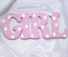 Suvenirrus Декоративное слово GIRL (в горошек)