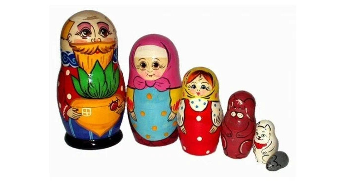 Деревянная игрушка Бэмби Матрешка РепкаМатрешка Репка Деревянная игрушка Бэмби Матрешка РепкаМатрешка РепкаМатрешка Репка - исконно русская игрушка, появившаяся на свет еще в XIX веке. Если изначально матрешку создавали в виде круглолицой девушки в расписном сарафане, то впоследствии их стали украшать сюжетами из русских сказок и былин. Вот и матрешка Репка создана по мотиву сказки Репка. С помощью матрешки ребенок знакомится с основополагающими понятиями: большой- маленький, высокий - низкий, тоньше - толще. Игра с матрешкой развивает связную речь, фантазию, знакомит с навыками счета, сюжетной игры.<br>