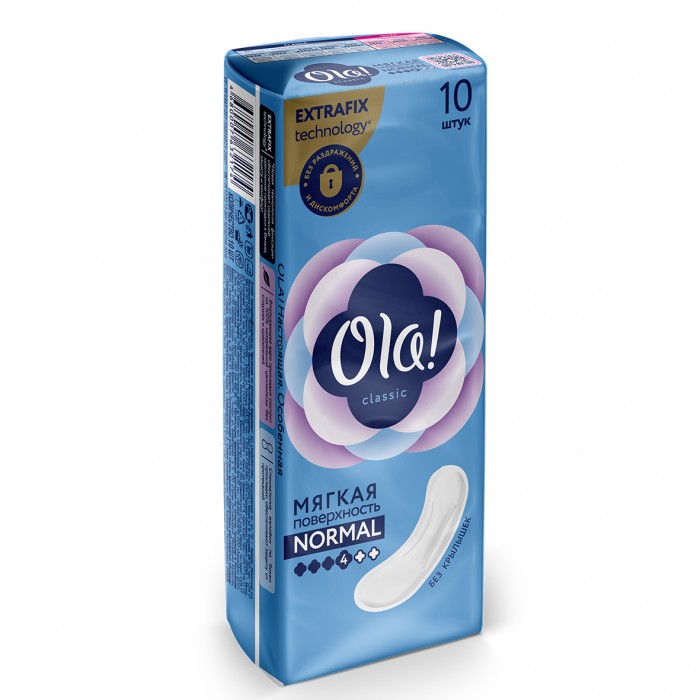Ola! CLASSIC NORMAL прокладки толстые Мягкая поверхность без крылышек 10 шт.CLASSIC NORMAL прокладки толстые Мягкая поверхность без крылышек 10 шт. Ola! CLASSIC NORMAL прокладки толстые Мягкая поверхность без крылышек 10 шт.CLASSIC NORMAL прокладки толстые Мягкая поверхность без крылышек 10 шт.Ola! CLASSIC NORMAL прокладки толстые Мягкая поверхность без крылышек Прокладки без крылышек для нормальных выделений. Особенности: Мягкая, как перышко поверхность создает ощущение комфорта. Увеличенная площадь впитывающего слоя обеспечивает большую впитываемость прокладки. Большая площадь клеевой основы обеспечивает надежную фиксацию к белью.<br>