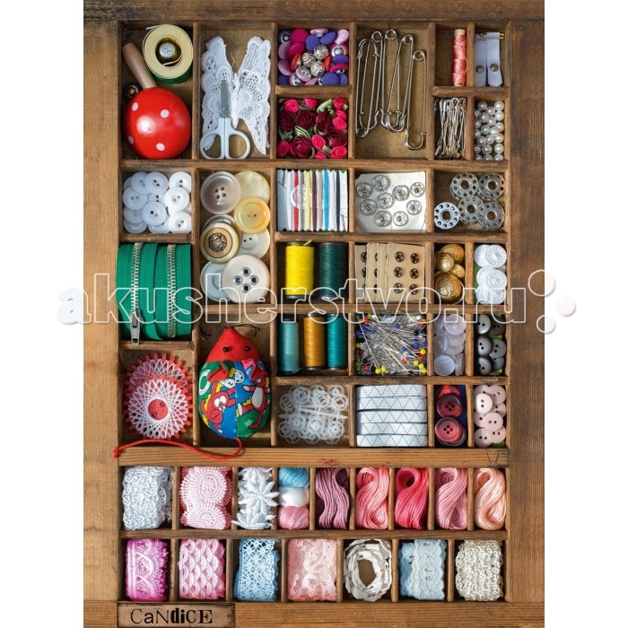 Ravensburger Пазл Шкатулка для рукоделия 500 элементовПазл Шкатулка для рукоделия 500 элементов Ravensburger Пазл Шкатулка для рукоделия 500 элементовПазл Шкатулка для рукоделия 500 элементовПаззл Ravensburger: От частицы к частице – всё высшее качество Отсутствие двух одинаковых деталей обеспечено использованием вручную изготовленного инструментария Частицы идеально соединяются Матовая поверхность исключает неприятные отблески Прочные детали не ломаются Изготовлено из экологического сырья Количество деталей паззла: 500 Размер картинки: 49х36 см Материал: картон и бумага, части устойчивы к сгибанию<br>