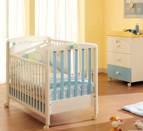 Детские кроватки MIBB Nuvoletta azzurro