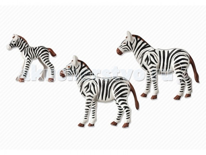 Конструктор Playmobil Семья ЗебрСемья Зебр Конструктор Playmobil Семья ЗебрСемья ЗебрКонструктор Зоопарк Playmobil Семья Зебр Животные могут поднимать и опускать голову. У взрослых подвижны все части тела.<br>