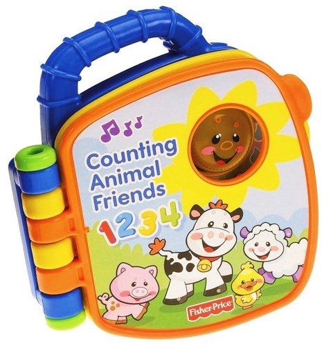Книжки-игрушки Fisher Price Смейся и учись Книжка-считалочка Друзья на ферме V5080