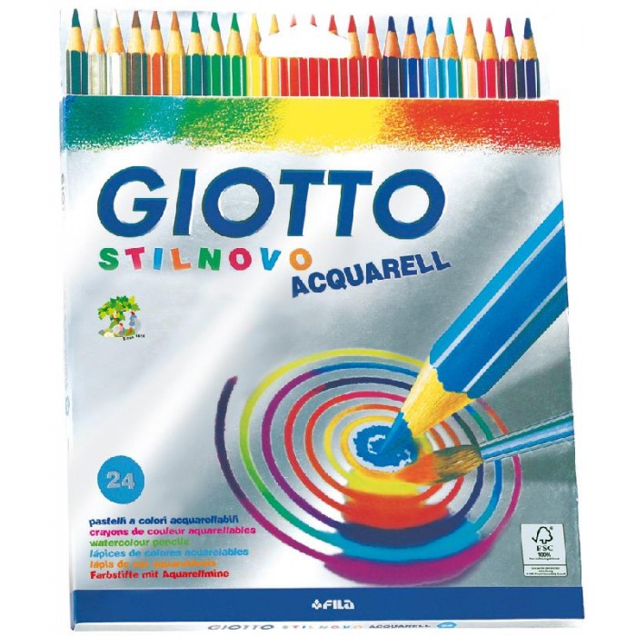 Giotto Stilnovo Acquarell гексагональные акварельные 24 цвета от Акушерство Giotto Stilnovo Acquarell гексагональные акварельные 24 цвета от Акушерство