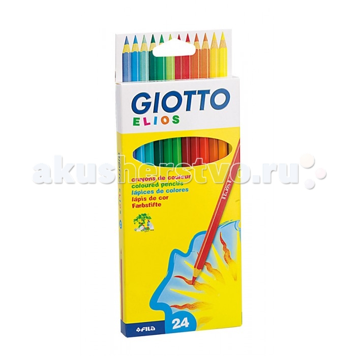Giotto Eliost Цветные карандаши гексогональные 24 цвета от Акушерство Giotto Eliost Цветные карандаши гексогональные 24 цвета от Акушерство