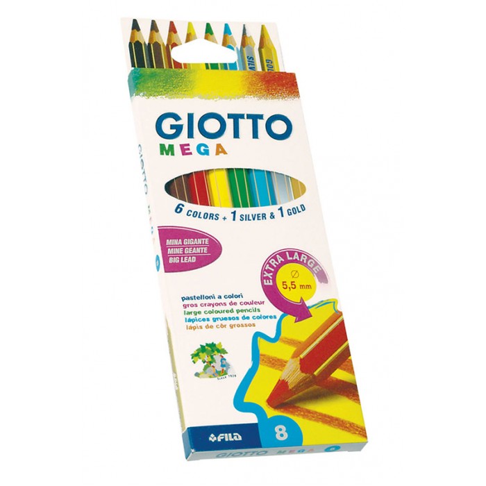 Giotto Mega Цветные гексагональной формы, утолщенные 8 шт. от Акушерство Giotto Mega Цветные гексагональной формы, утолщенные 8 шт. от Акушерство