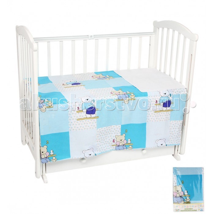 Постельное белье Leader Kids Мишка с цифрами (3 предмета)Мишка с цифрами (3 предмета) Постельное белье Leader Kids Мишка с цифрами (3 предмета)Мишка с цифрами (3 предмета)Комплект постельного белья Lider kids Мишка с цифрами (3 предмета) В семье совсем скоро появится малыш? В таком случае обязательно купите в детскую кроватку этот чудесный комплект из трех предметов. Ваш малыш будет в восторге от такого необыкновенного постельного набора. Комплект изготовлен из высококачественных материалов, а потому абсолютно безопасен для каждого маленького первооткрывателя. В этот комплект входит: простынь, наволочка, пододеяльник. Комплект создаст дополнительный комфорт и уют ребенку. Родителям не составит особого труда ухаживать за комплектом. Он превосходно стирается, легко гладится. В состав комплекта входит: наволочка 40x60 см пододеяльник 110x140 см простыня 90x150 см Материал - 100% натуральный хлопок - бязь<br>