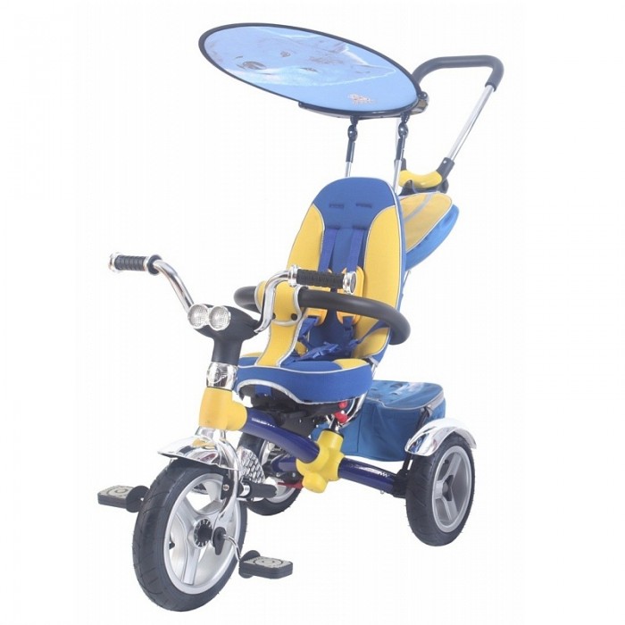 Велосипед трехколесный Lexus Trike Original MS-0595Trike Original MS-0595 Велосипед трехколесный Lexus Trike Original MS-0595Trike Original MS-0595Первый 3-х колесный велосипед из коллекции Lexus Trike MS-0595 - велосипед-коляска. В производстве этого велосипеда мы использовали новейшие инновационные технологии и материалы, например Карбон, что позволило уменьшить вес велосипеда. Но, главной изюминка этого велосипеда сиденье. Впервые в нем можно изменять угол наклона спинки, вплоть до горизонтального, а также устанавливать сиденье лицом к дороге или к маме. задние два колеса хромированные крылья тент страховочный обод ручка управления устанавливаются по системе «до щелчка», по - этому сборка не займет более 5 минут Не может не привлечь внимание новый стильный дизайн подножек с креплением на передней вилке. Для плавности хода на задние колеса установлены амортизаторы. Впервые в коллекции Lexus Trike MS-0595 на руле установлена музыкальная панель с любимыми песнями из мультфильмов и LED фара. Размеры (дхшхв): 90 х 53 х 102 см Вес: 9.2 кг<br>