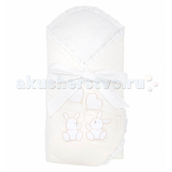 Leader Kids Конверт-одеяло на выписку ЗайчатаКонверт-одеяло на выписку Зайчата Leader Kids Конверт-одеяло на выписку ЗайчатаКонверт-одеяло на выписку ЗайчатаКонверт-одеяло на выписку Зайчата Lider Kids Очень милый, сказочно красивый и нарядный конверт на выписку. Конверт украшен нежной, милой вышивкой и рюшами. Трансформируется в одеялко. Понравится вашему ребенку и вам, убережет малыша от непогоды, сохранит тепло и создаст крохе неповторимый комфорт на прогулке. Конверт выполнен в приятных тонах. Замечательный выбор для выписки малыша. Материал - 70% хлопок/30% полиэстер<br>