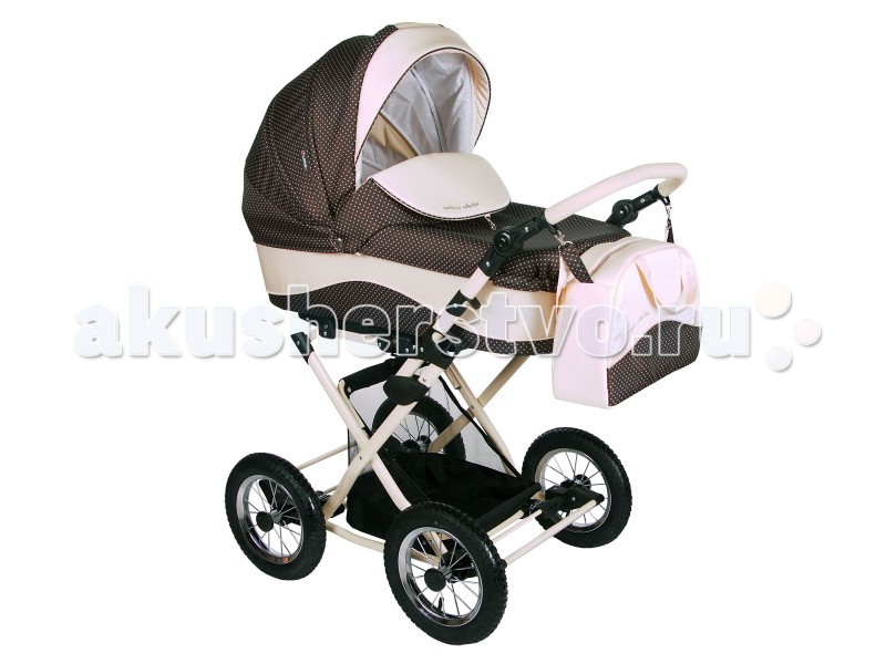 Коляска Lonex Carrozza 2 в 1Carrozza 2 в 1 Коляска Lonex Carrozza 2 в 1Carrozza 2 в 1Коляска Lonex Carrozza по своим функциональным характеристикам продумана до мелочей и усовершенствована согласно последним техническим и дизайнерским разработкам. Новые экологически чистые сертифицированные итальянские материалы, используемые в ее производстве, являются прочными, долговечными и весьма просты в уходе. Алюминиевая рама облегчает конструкцию коляски, а возможность регулировки ручки по высоте, создает дополнительный комфорт родителям. Кожаные ремни амортизации и регулировка жесткости подвески гарантируют спокойный и безмятежный отдых малыша на прогулке. Большие надувные колеса позволят Вам прогуливаться в любую погоду и в любое время года, независимо от качества дорожного покрытия Вы будите чувствовать себя уверенно и безопасно. Люлька коляски имеет специальную кожаную ручку на капюшоне, которая облегчает переноску малыша, и выполнена из чистейшего 100% хлопка. Все съемные тканевые элементы этой модели можно стирать или же чистить. Предусмотрена в коляске и регулировка положения спинки и подголовника люльки, а также подножки, чтобы любознательный малыш смог передохнуть и набраться сил и энергии. Особенности: Тормоз ножной Надувные колеса Регулировка высоты ручки Регулировка наклона спинки Регулировка наклона капюшона Регулировка наклона подножки Окошко в капюшоне Ремни безопасности 5-ти точечные В комплекте: Матрасик Дождевик Противомоскитная сетка Солнцезащитный козырек Сумка Нижняя корзина Накидка на ноги Перекладина перед ребенком Габариты и вес Люлька (ширина/длина/высота), см: 36/80/23 Вес коляски с прогулочным блоком: 11,5 кг Размер коляски в разложенном виде: ВхШ: 140х60 Вес коляски (без люльки) : 13 кг Вес шасси: 9 кг Размеры шасси в сложенном виде: ВхШхД: 40х60х90 Вес люльки: 5 кг<br>