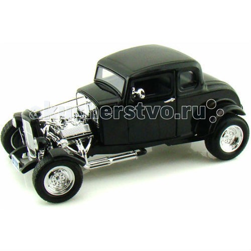 MotorMax Машинка коллекционная 1:18 1932 Ford Hot RodМашинка коллекционная 1:18 1932 Ford Hot Rod MotorMax Машинка коллекционная 1:18 1932 Ford Hot RodМашинка коллекционная 1:18 1932 Ford Hot RodMotorMax Машинка коллекционная 1:18 1932 Ford Hot Rod - один из родоначальников стрит-рейсинга, классический американский автомобиль, обязателен для приобретения в коллекцию любителей сумасшедших гонок. Хот-рот тюнингован так, что машину можно вполне причислить к произведению высочайшего искусства. Салон модели создан с достоверностью, как и внешний вид: при создании игрушки особенное внимание уделялось мелким деталям, чтобы достичь максимальной схожести с оригинальным авто. Сделанная из литого металла, машина имеет приятную тяжесть, а ее резиновые колеса настолько плавные, что играть с машинкой — одно удовольствие! Вы можете поворачивать руль и наблюдать за движением колес, открывать двери, багажник и капот. Катая автомобиль, ребенок развивает мелкую моторику и воображение. Модель понравится как коллекционерам, так и юным гонщикам: созданный в масштабе 1:18 известным гонконгским брендом Motormax, автомобиль легко катится по ровной поверхности и очень выгодно смотрится на полке.<br>