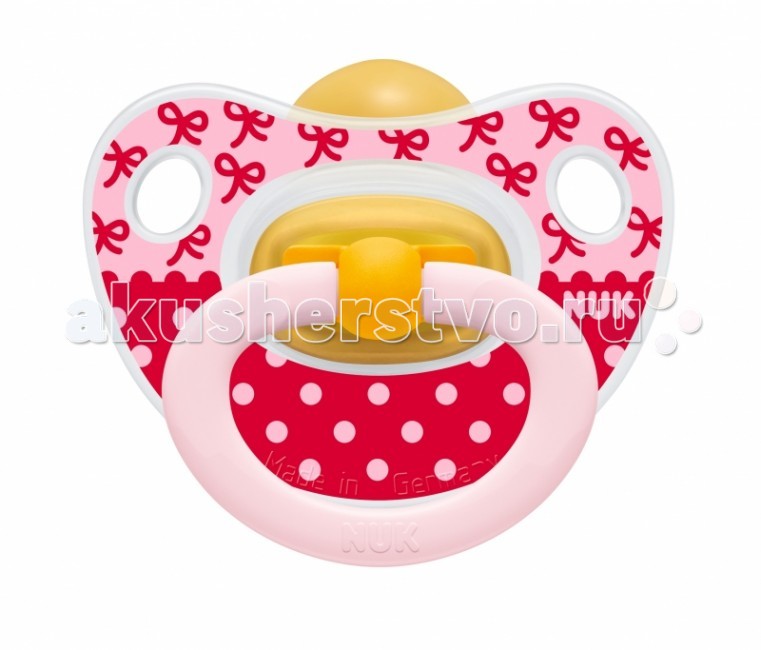 Пустышка Nuk ортодонтическая из латекса Classic Happy Kids, с колечком, размер 3 (с 18 мес.)ортодонтическая из латекса Classic Happy Kids, с колечком, размер 3 (с 18 мес.) Пустышка Nuk ортодонтическая из латекса Classic Happy Kids, с колечком, размер 3 (с 18 мес.)ортодонтическая из латекса Classic Happy Kids, с колечком, размер 3 (с 18 мес.)Ортодонтическая форма соски-пустышки NUK Classic Happy Kids обеспечивает формирование правильного прикуса и челюстно-лицевого аппарата в целом. Как и все соски NUK, они имеют клапанную систему NUK AIR SYSTEM- воздух выходит через специальное отверстие, благодаря чему пустышка остается мягкой и сохраняет свою форму, что предотвращает деформацию полости рта ребенка.<br>