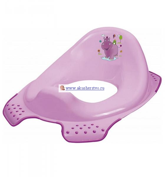 OKT Накладка на унитаз Hippo БегемотикНакладка на унитаз Hippo Бегемотик OKT Накладка на унитаз Hippo БегемотикНакладка на унитаз Hippo БегемотикДетское сидение на унитаз — это необходимое приспособление для взрослого туалета. Оно позволит малышу освоить его и самостоятельно решать свои необходимые вопросы. Накладка подходит ко всем стандартным туалетам. Сиденье крепится к унитазу надежно, оно устойчивое, о безопасности крохи можно не беспокоиться. Размер сидения рассчитан так, чтобы ребенку было комфортно сидеть. Ребенку понравится чувствовать себя взрослым и самостоятельным. Размер, см: 30 x 40 x 15<br>