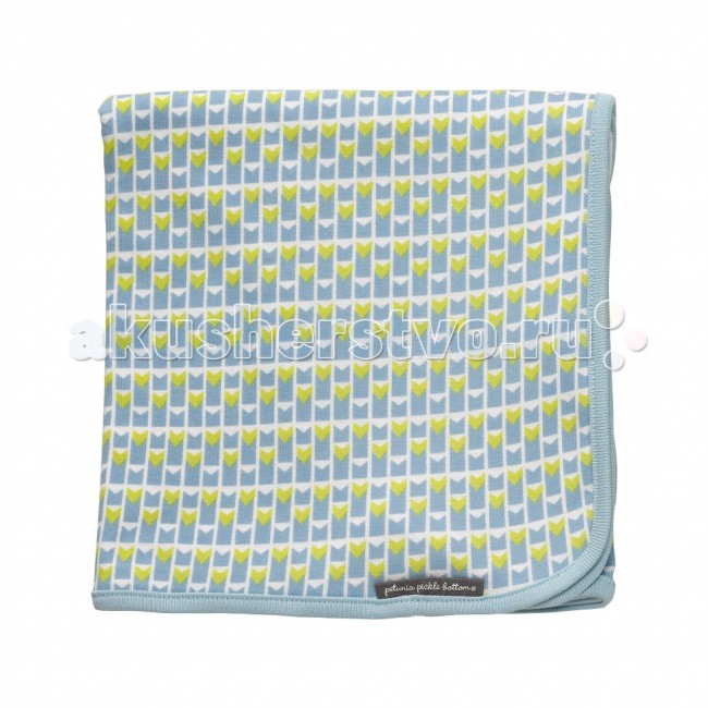 Пеленка Petunia Pickle Bottom трикотажная 97x97трикотажная 97x97 Пеленка Petunia Pickle Bottom трикотажная 97x97трикотажная 97x97Пеленки для новорожденных Petunia Pickle Bottom из 100% хлопкового трикотажа специально разработаны для нежного и комфортного пеленания малыша. Трикотажные пеленки особенно хороши в прохладное время года, они мягкие, нежные и теплые. Классическая пеленка большого размера многофункциональна, она может использоваться не только для пеленания, но и как легкое одеяло, накидка на коляску для защиты от солнца или насекомых, накидка для кормления, временный нагрудничек и многое другое. Подарочная упаковка! Состав: 100% органический хлопок Размер: большой (97см на 97см) Американская компания Petunia Pickle Bottom возникла в 2000г. как производитель специальных сумок для мам. Позднее линейка продуктов бренда расширилась, включив различные товары для мам и детей - накидки для кормления, слинги-карманы, разнообразные сумочки и кошельки, одежду для новорожденных и многое другое. Petunia - это не только бренд, это образ жизни, особый взгляд на мир. Товары Petunia были созданы для того, чтобы и в материнстве женщину окружало изящество, стиль и красота: сумки для мам Petunia имеют детально разработанный дизайн, каждая украшена вышивкой, в этих сумках используются шелковая парча, сотканные вручную ткани, бархат, хромированные блестящие детали.<br>