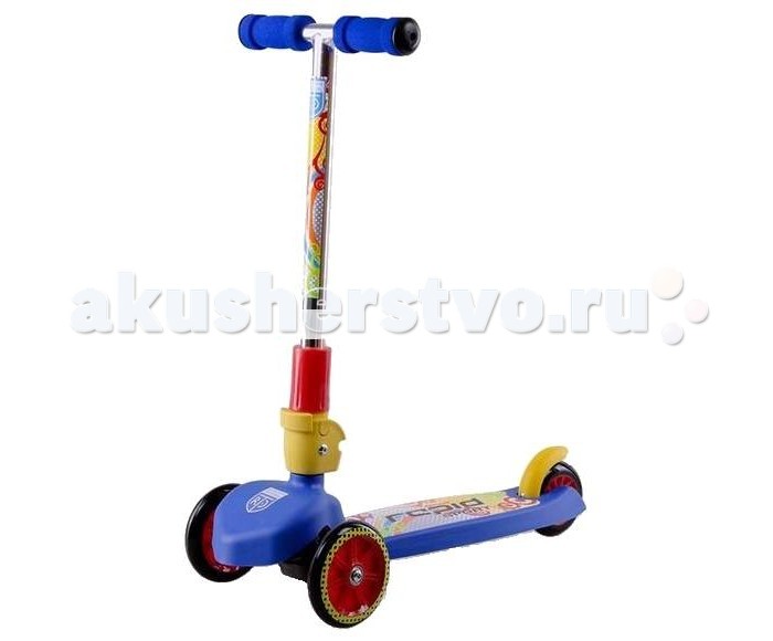 Самокат Rapid Sport MS03MS03 Самокат Rapid Sport MS03MS03Самокат Rapid Sport MS03 – легкий и безопасный. Характеристики: Рекомендуемый возраст: от 3 лет Алюминиевый руль Управление наклоном руля Поверхность ручек из специального PY-материала уберегает руки ребенка от скольжения и мозолей Платформа повышенной прочности Специальное покрытие платформы обладает хорошими сцепными свойствами Большие полиуретановые литые колеса, жесткостью 82А с закрытыми подшипниками обеспечивают высокую устойчивость и делают поездку бесшумной и быстрой Тормоз задний — наступающий (step-on brake) для эффективного торможения Простой механизм с фиксацией для компактного складывания и хранения Максимальная нагрузка до 50 кг<br>