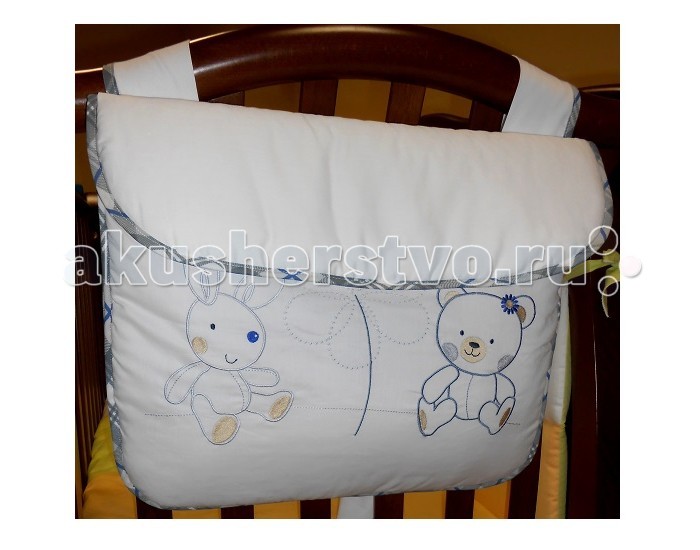 Roman Baby Сумка на кроватку CountryСумка на кроватку Country Roman Baby Сумка на кроватку CountryСумка на кроватку CountryСумка на кроватку Roman Baby Country замечательный аксессуар, в котором вы сможете хранить и пижаму малыша, и игрушки вашего крохи (все зависит от вашего желания). Идеально вписывается в общий интерьер комнаты и является ее неотъемлемой частью. Особенности: удобная сумка для кровати, куда можно положить игрушки и милые вещицы сумка отличается высоким качеством пошива удобство и простота в использовании крепится к кровати с помощью лент благодаря устойчивым красителям, сумка сохраняет насыщенность красок и безупречный вид после стирки качество материала обеспечивает лёгкость стирки и долговечность Материал: 100% хлопок<br>