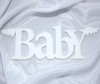 Suvenirrus Декоративное слово Baby с крыльями